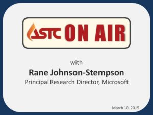 ASTC On Air-March 10, 2015