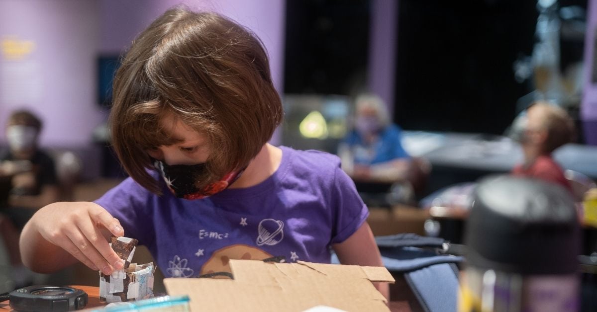 Child in summer camp at Great Lakes Science Center