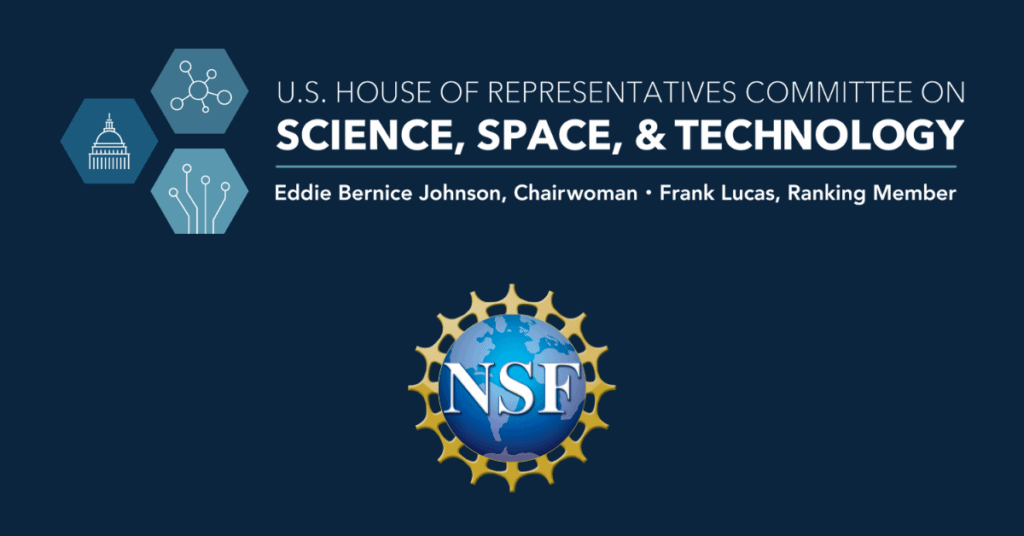 House Science Committee and NSF logos
